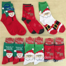 Morewin brand cotton Xmas sock women's Christmas theme crew socks